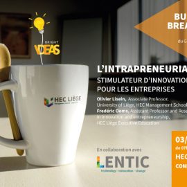 3 avril 2019 – Business Breakfast : L’intrapreneuriat, stimulateur d’innovation pour les entreprises