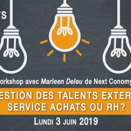 3 juin 2019 – Gestion des talents externes, service Achats ou RH?