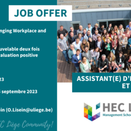 HEC Liège recrute un assistant d’enseignement et de recherche en GRH