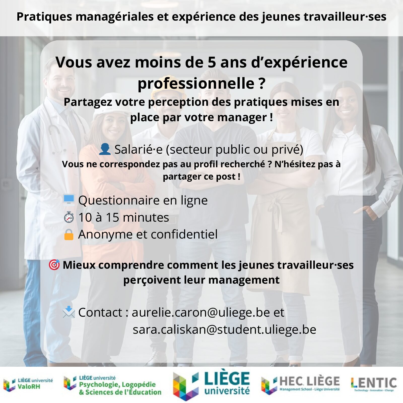Enquête – Management et jeunes travailleurs·se·s